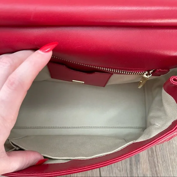 Dolce & Gabbana Medium Sicily Satchel Bag In Intaglio Leather in Red - Picture 16 of 17